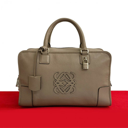 LOEWE Handbag leather beige Amazona 36