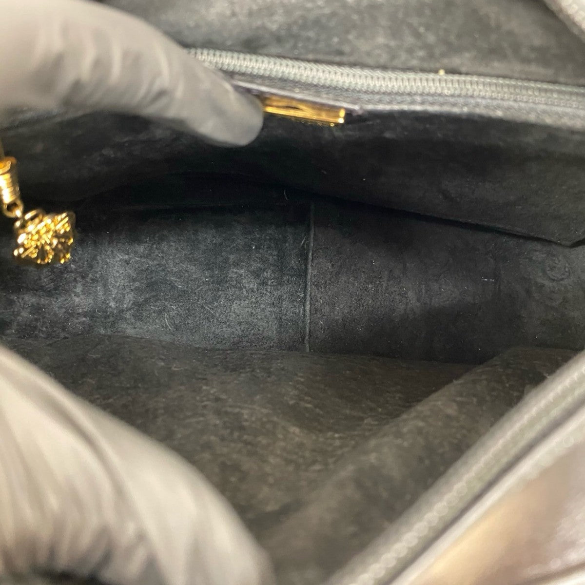 GUCCI Shoulder Bag Calfskin black