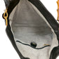 GUCCI Shoulder Bag leather black Bamboo