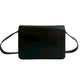 CELINE Shoulder Bag leather black Carriage Metal Women Used Authentic