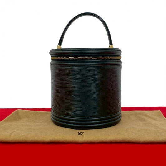 LOUIS VUITTON Handbag Epi Leather black Epi Cannes