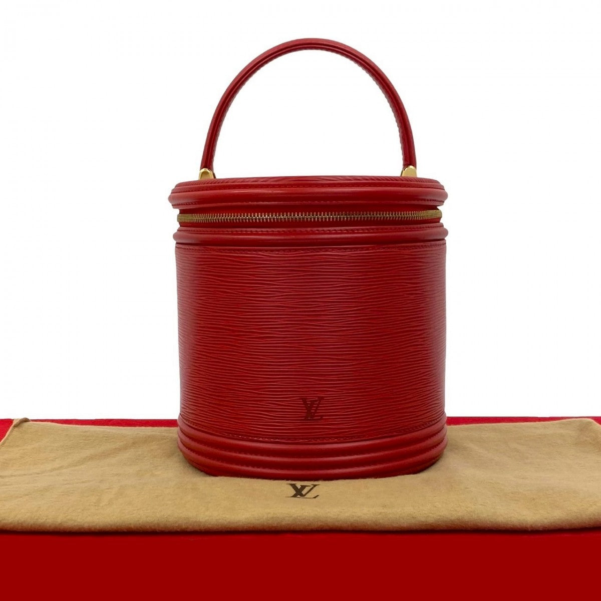 LOUIS VUITTON Handbag M48037 Epi Leather Red Epi Cannes