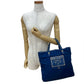 PRADA Handbag Nylon, Leather blue logo Women Used Authentic