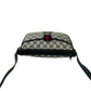 GUCCI Shoulder Bag leather Navy Sherry line