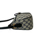GUCCI Shoulder Bag leather Navy Sherry line