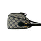 GUCCI Shoulder Bag leather Navy Sherry line