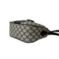 GUCCI Shoulder Bag leather Navy Sherry line