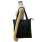 GUCCI Tote Bag Leather, PVC black Micro GG Sherry line Women Used Authentic