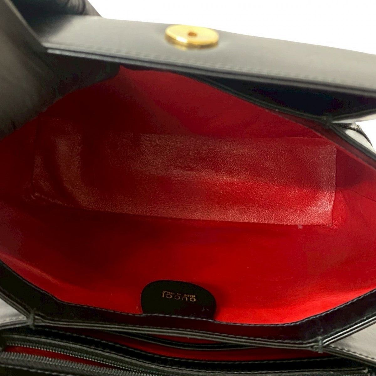 GUCCI Handbag leather black Bamboo