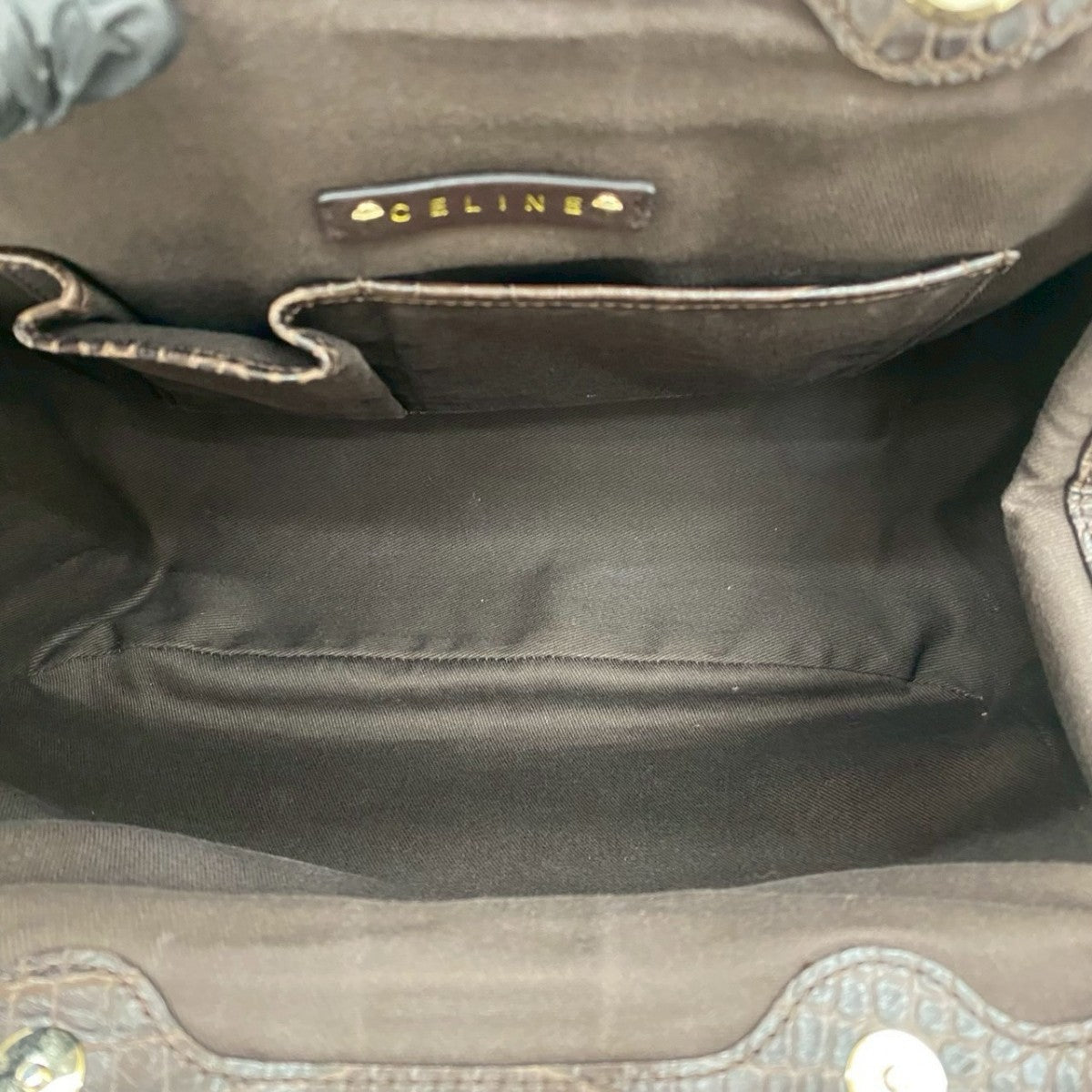 CELINE Tote Bag canvas Brown