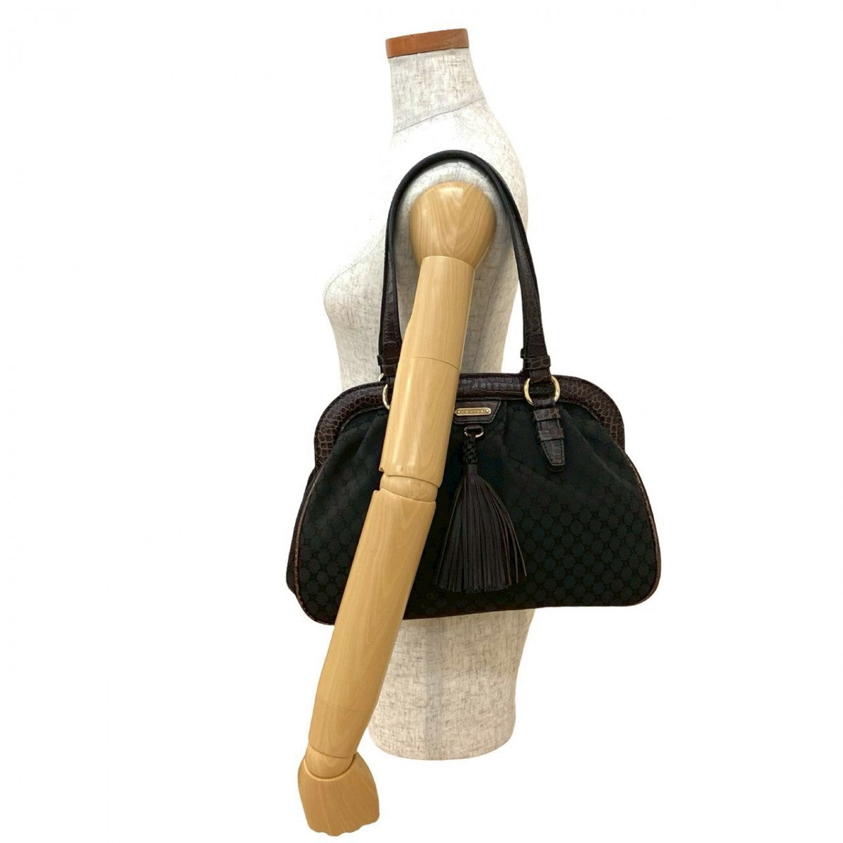 CELINE Tote Bag canvas Brown