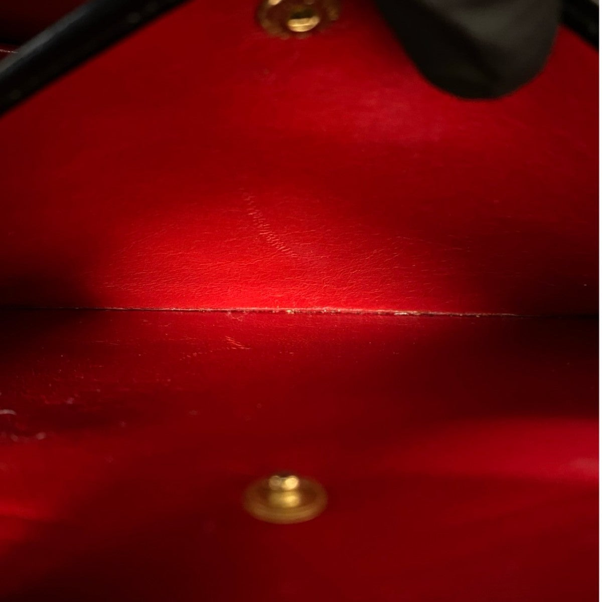 GUCCI Handbag leather black Bamboo