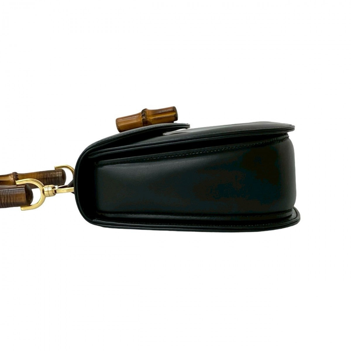 GUCCI Handbag leather black Bamboo