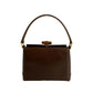 GUCCI Handbag leather Brown Bamboo