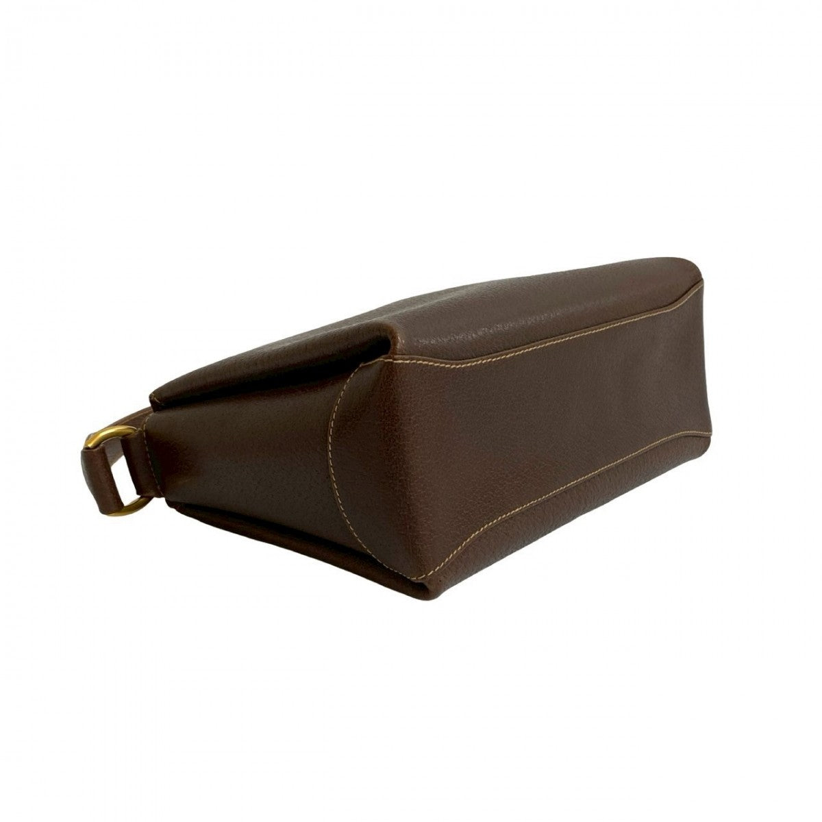 GUCCI Handbag leather Brown Bamboo