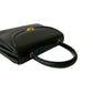 GUCCI Handbag Calfskin, Leather black GG logo Metal Women Used Authentic