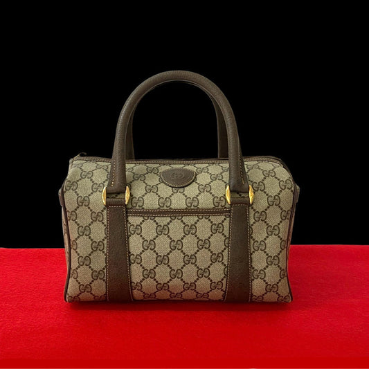 GUCCI Handbag leather Brown