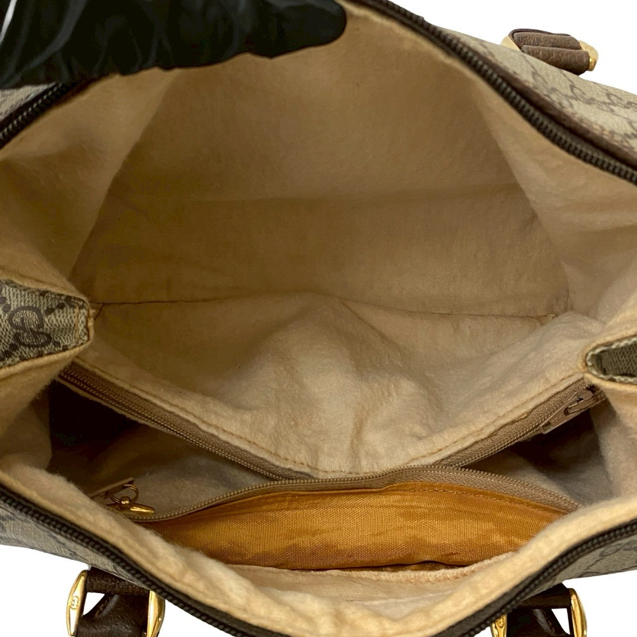 GUCCI Handbag leather Brown