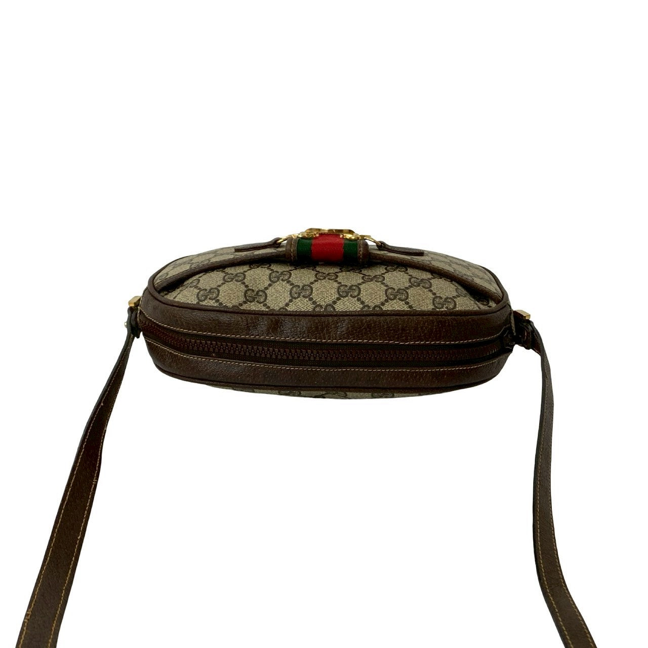 GUCCI Shoulder Bag leather Brown Sherry line