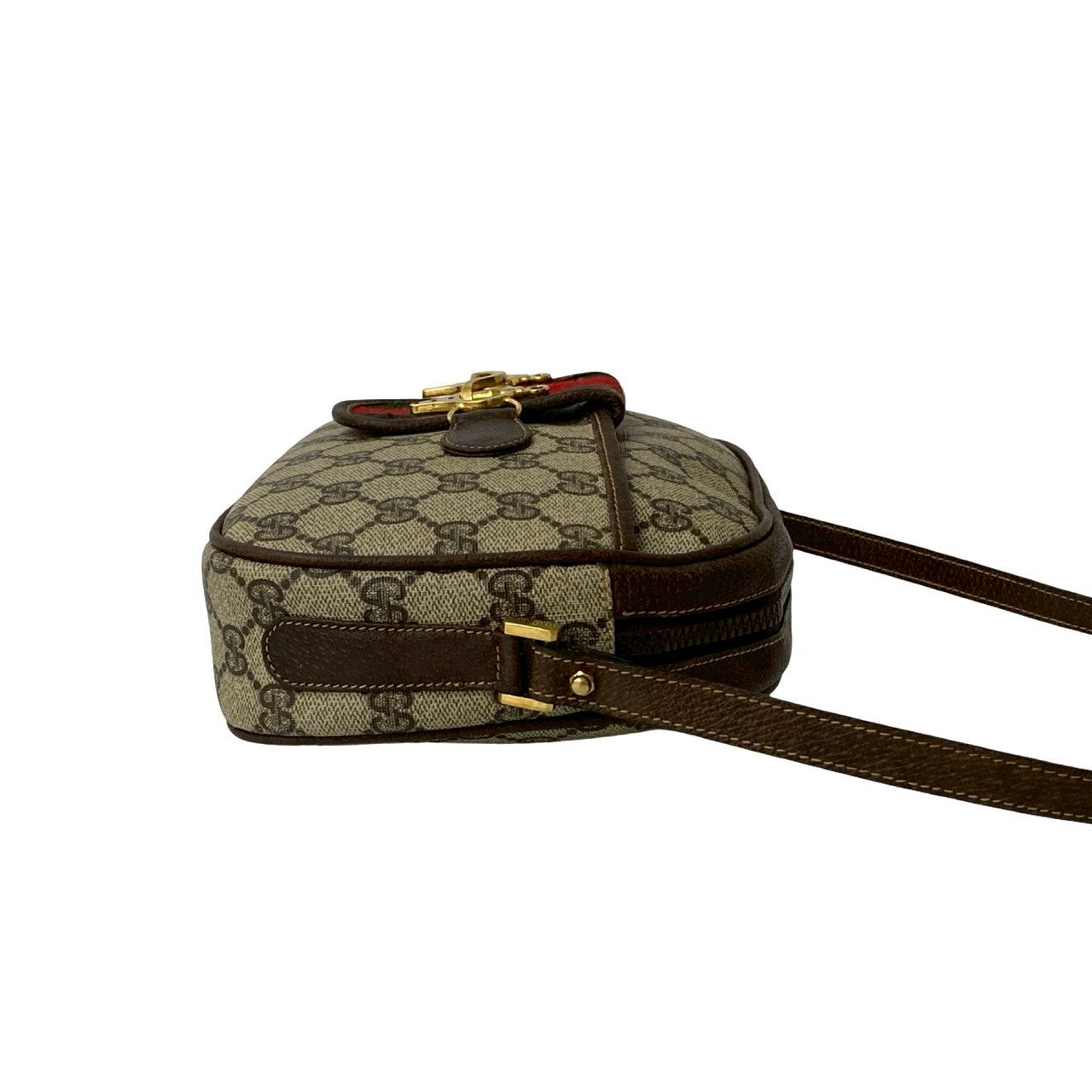 GUCCI Shoulder Bag leather Brown Sherry line