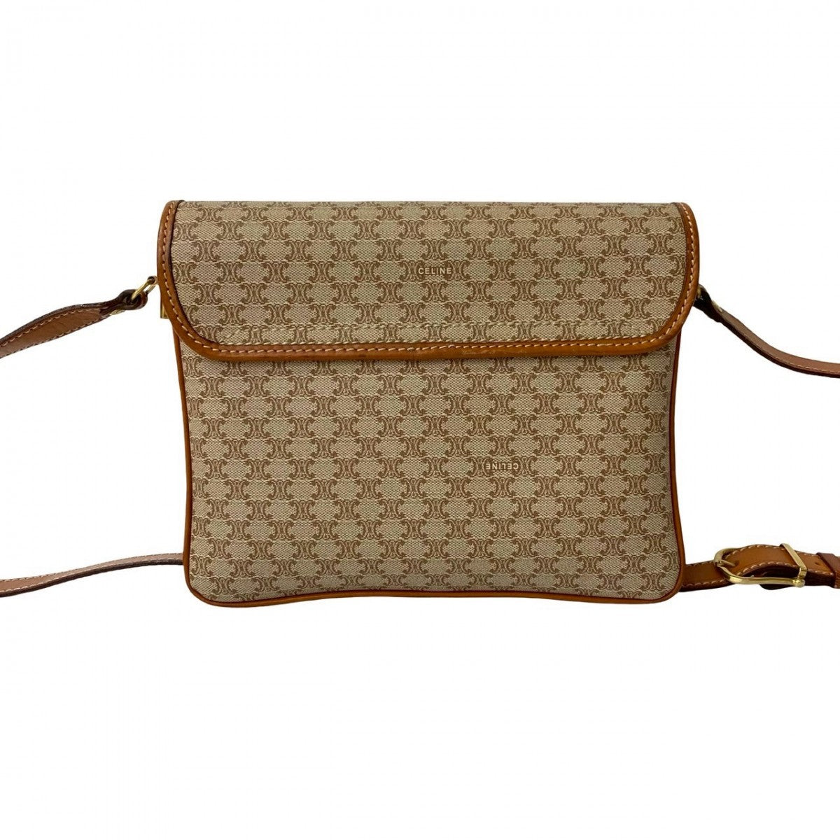 CELINE Shoulder Bag leather Brown