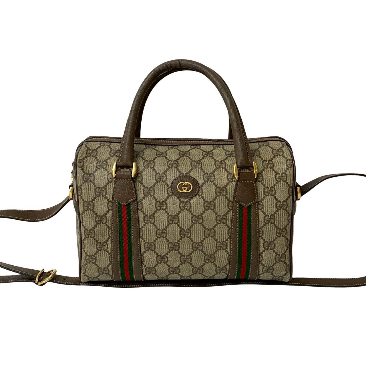GUCCI Shoulder Bag leather Brown Sherry line