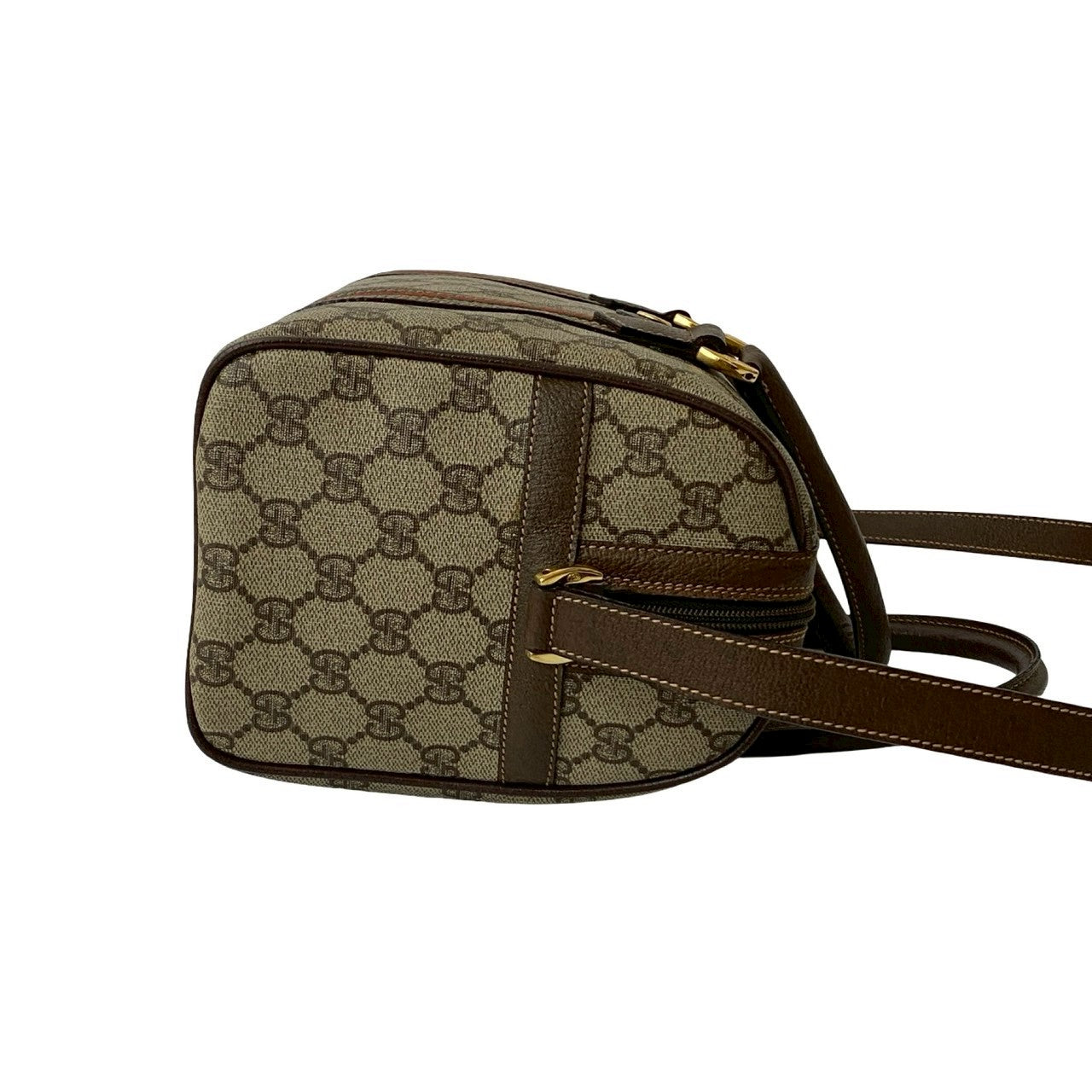 GUCCI Shoulder Bag leather Brown Sherry line