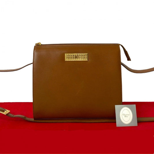 Dior Shoulder Bag leather Brown