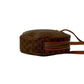 CELINE Shoulder Bag Leather, PVC Brown Macadam Blason Triomphe Pattern Women Used Authentic