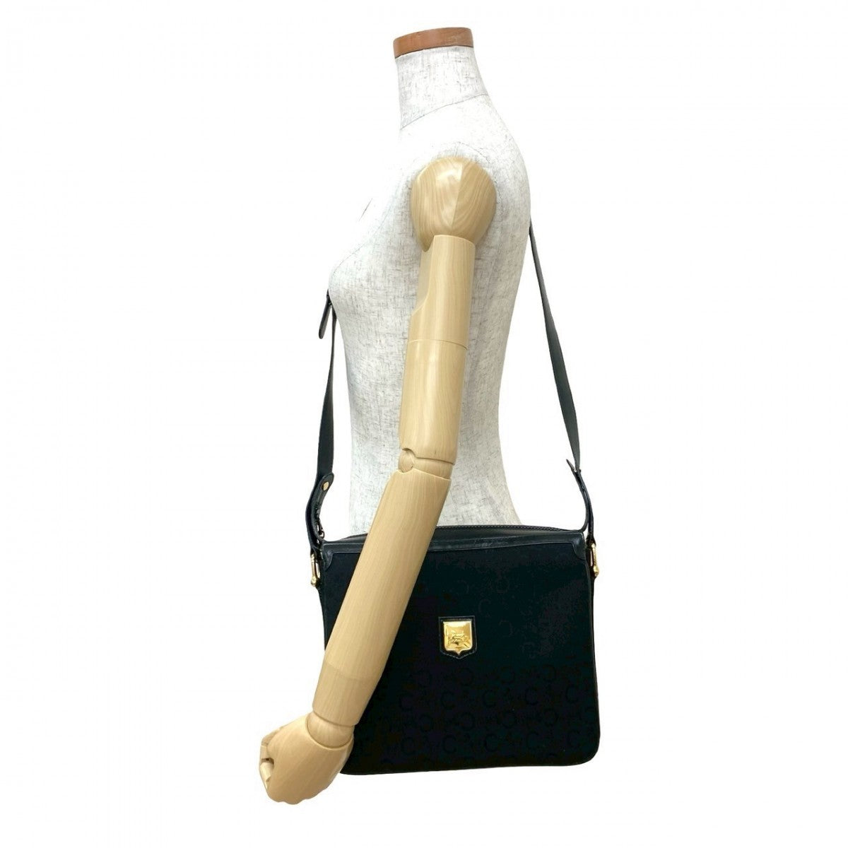 CELINE Shoulder Bag leather black