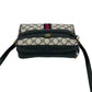 GUCCI Shoulder Bag leather black Sherry line