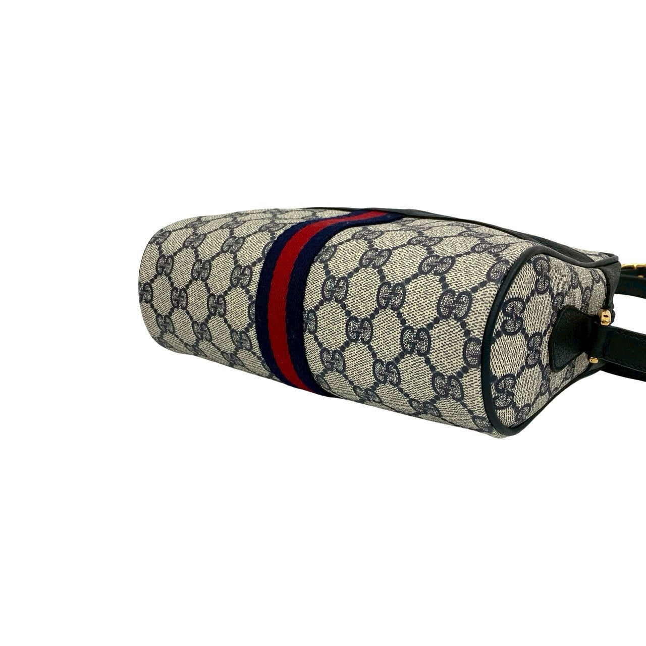 GUCCI Shoulder Bag leather black Sherry line