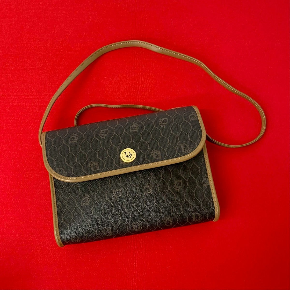 Dior Shoulder Bag leather Brown