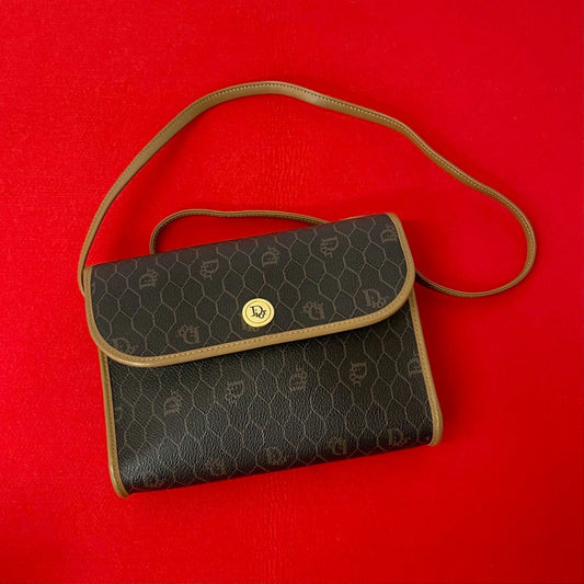 Dior Shoulder Bag leather Brown