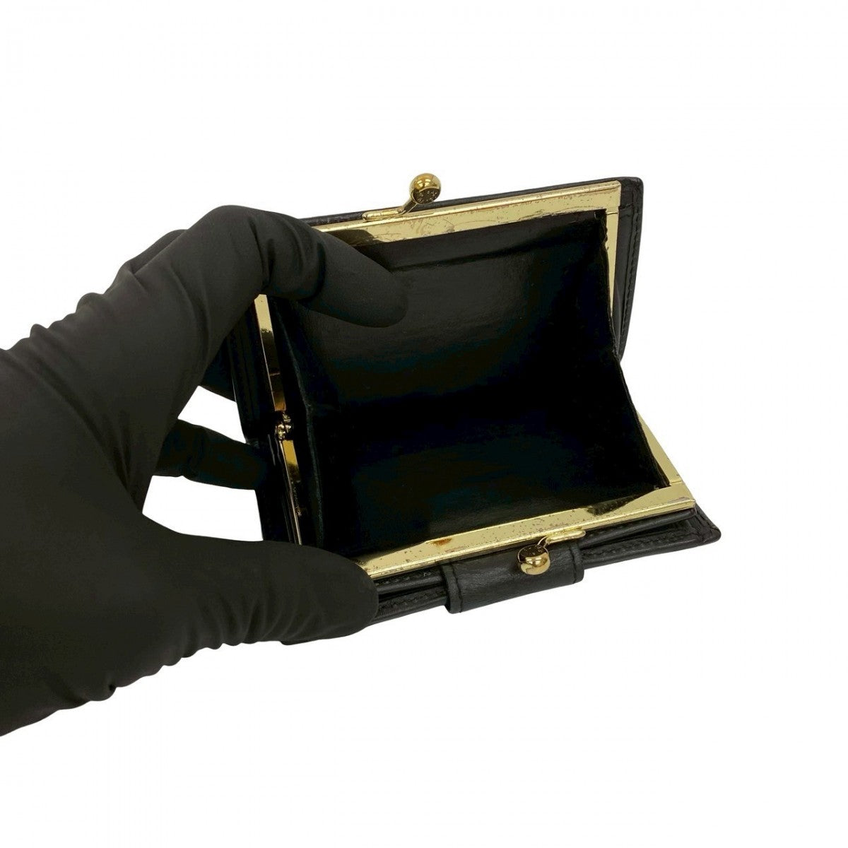 CELINE Bifold Wallet leather black