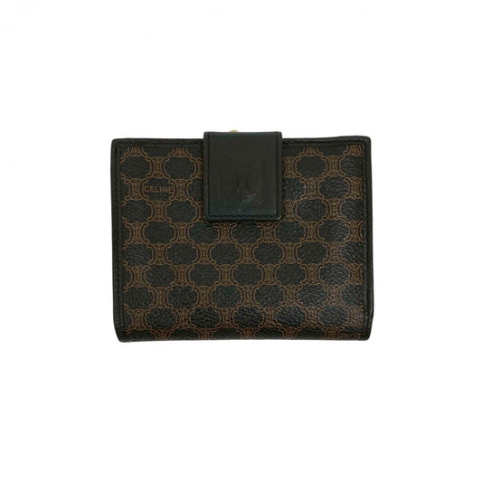 CELINE Bifold Wallet leather black