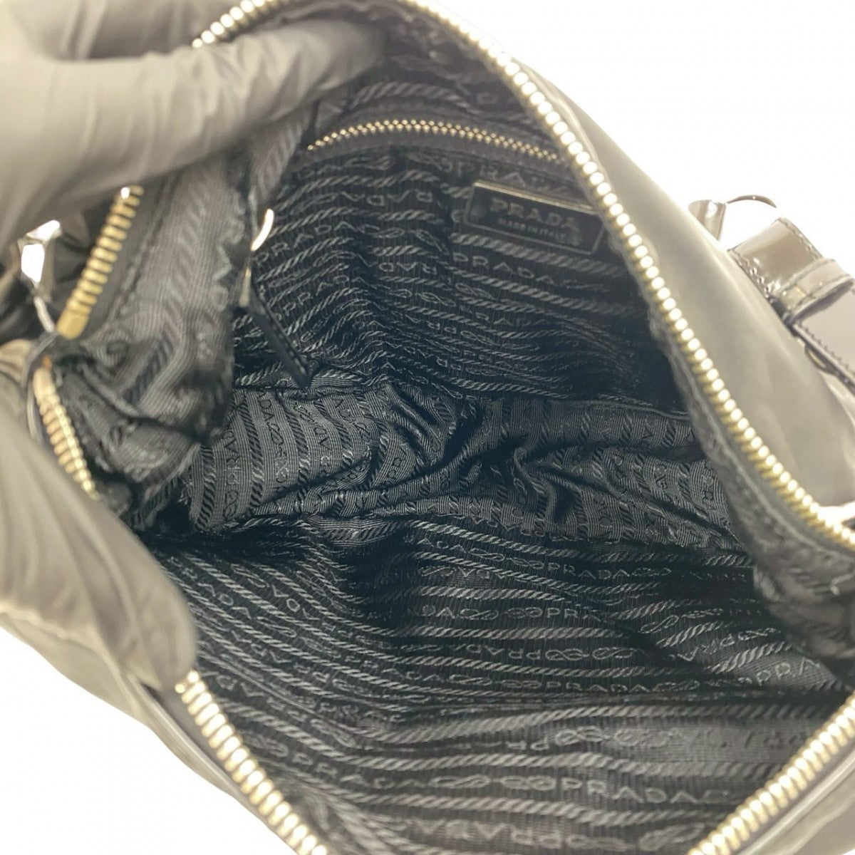 PRADA Shoulder Bag Nylon black
