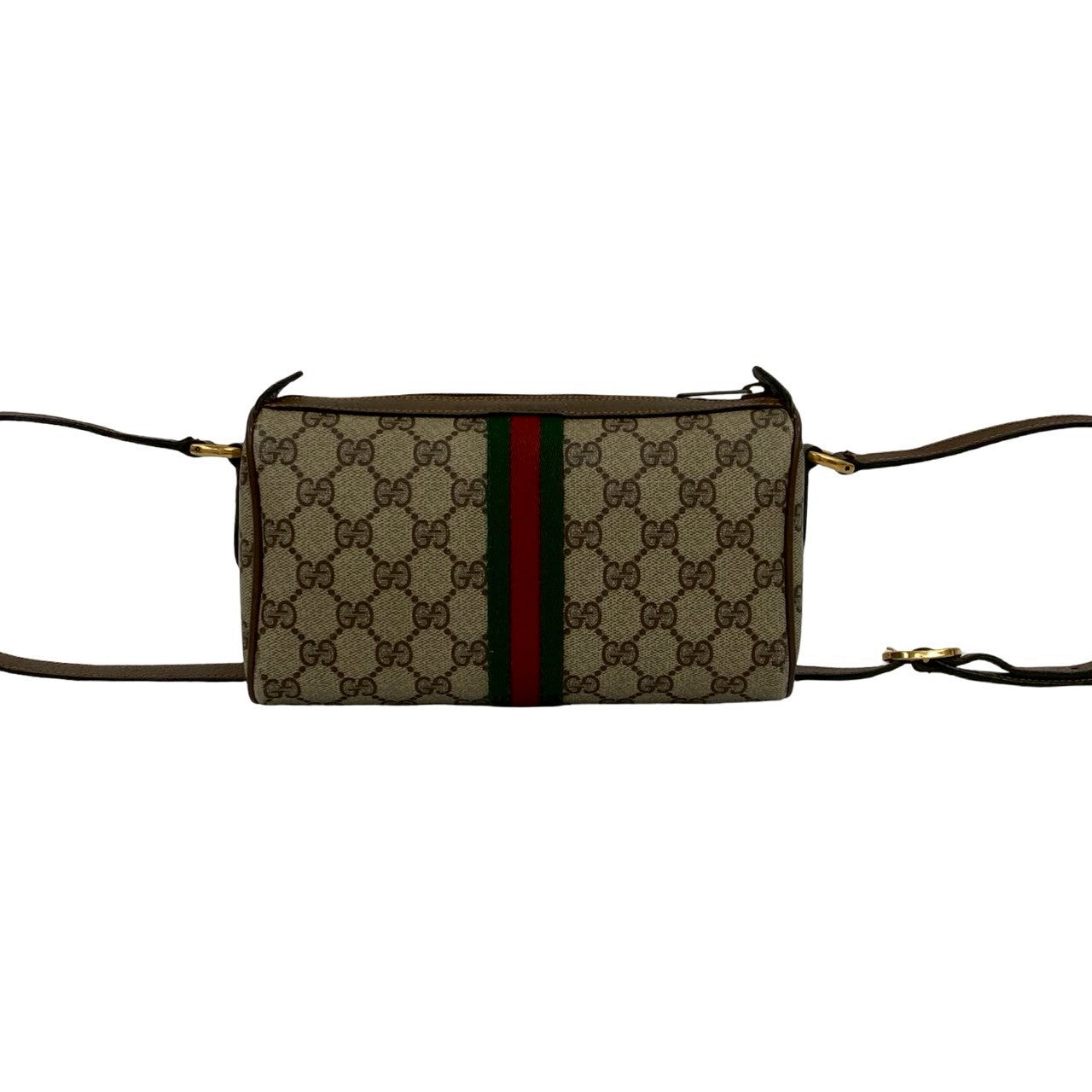 GUCCI Shoulder Bag leather Brown Sherry line