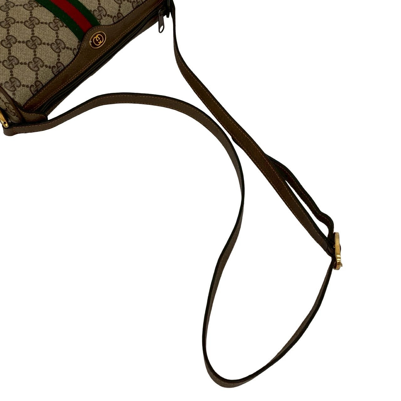 GUCCI Shoulder Bag leather Brown Sherry line