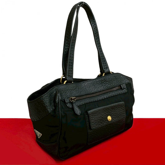 PRADA Shoulder Bag leather black