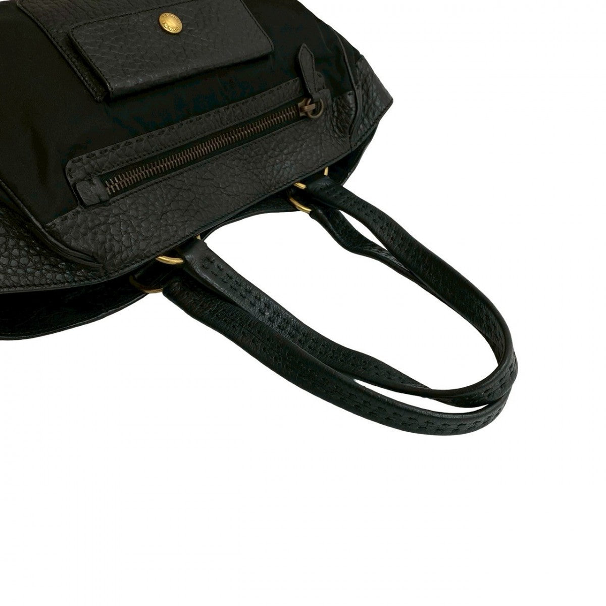 PRADA Shoulder Bag leather black