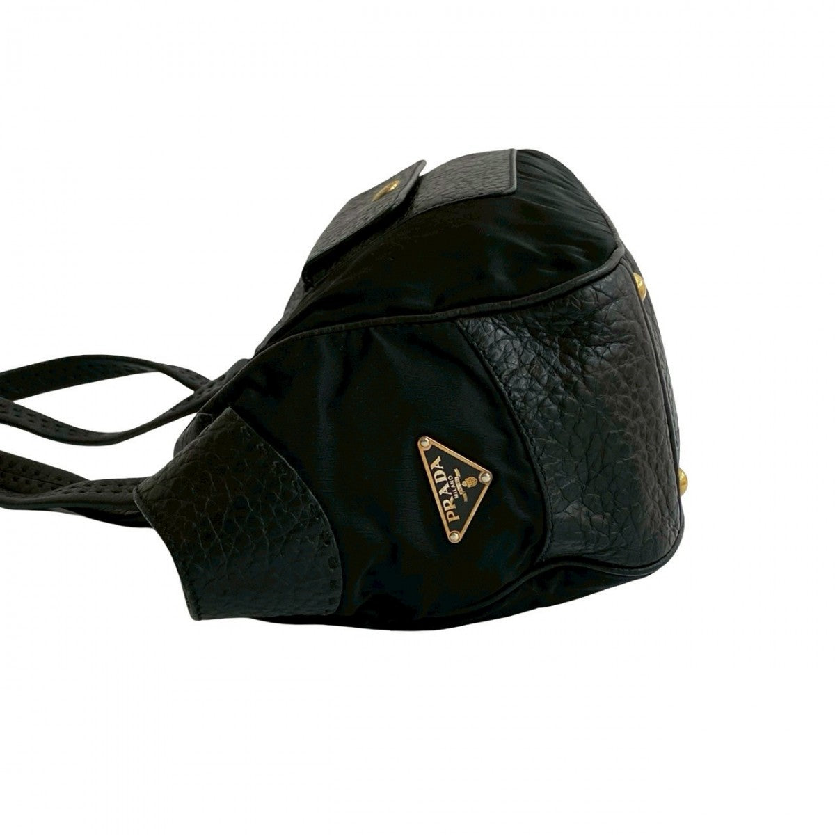 PRADA Shoulder Bag leather black