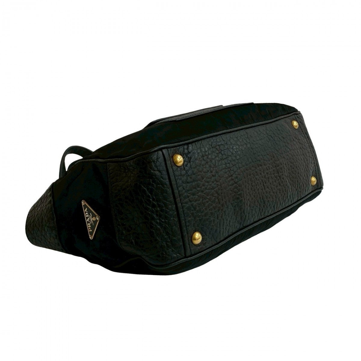 PRADA Shoulder Bag leather black