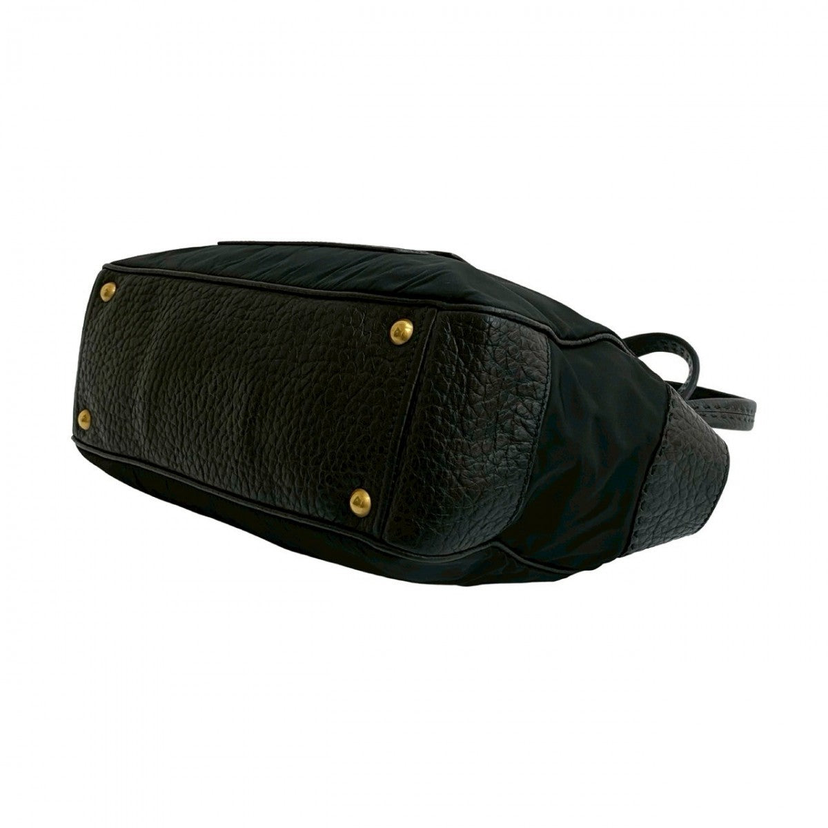 PRADA Shoulder Bag leather black