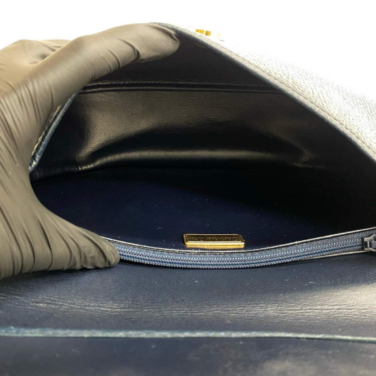 Dior Shoulder Bag leather Navy