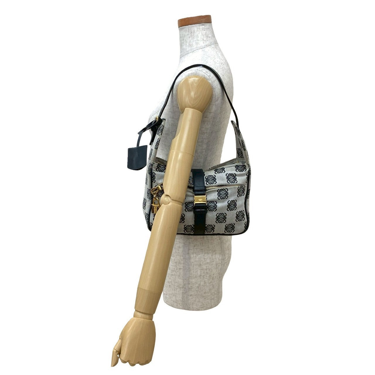 LOEWE Shoulder Bag leather gray