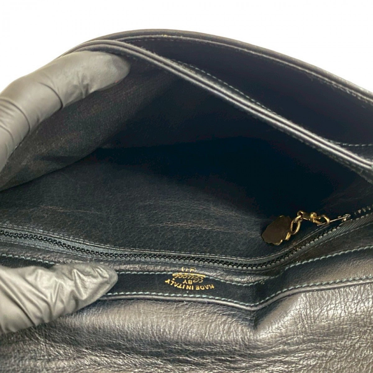 GUCCI Shoulder Bag leather black