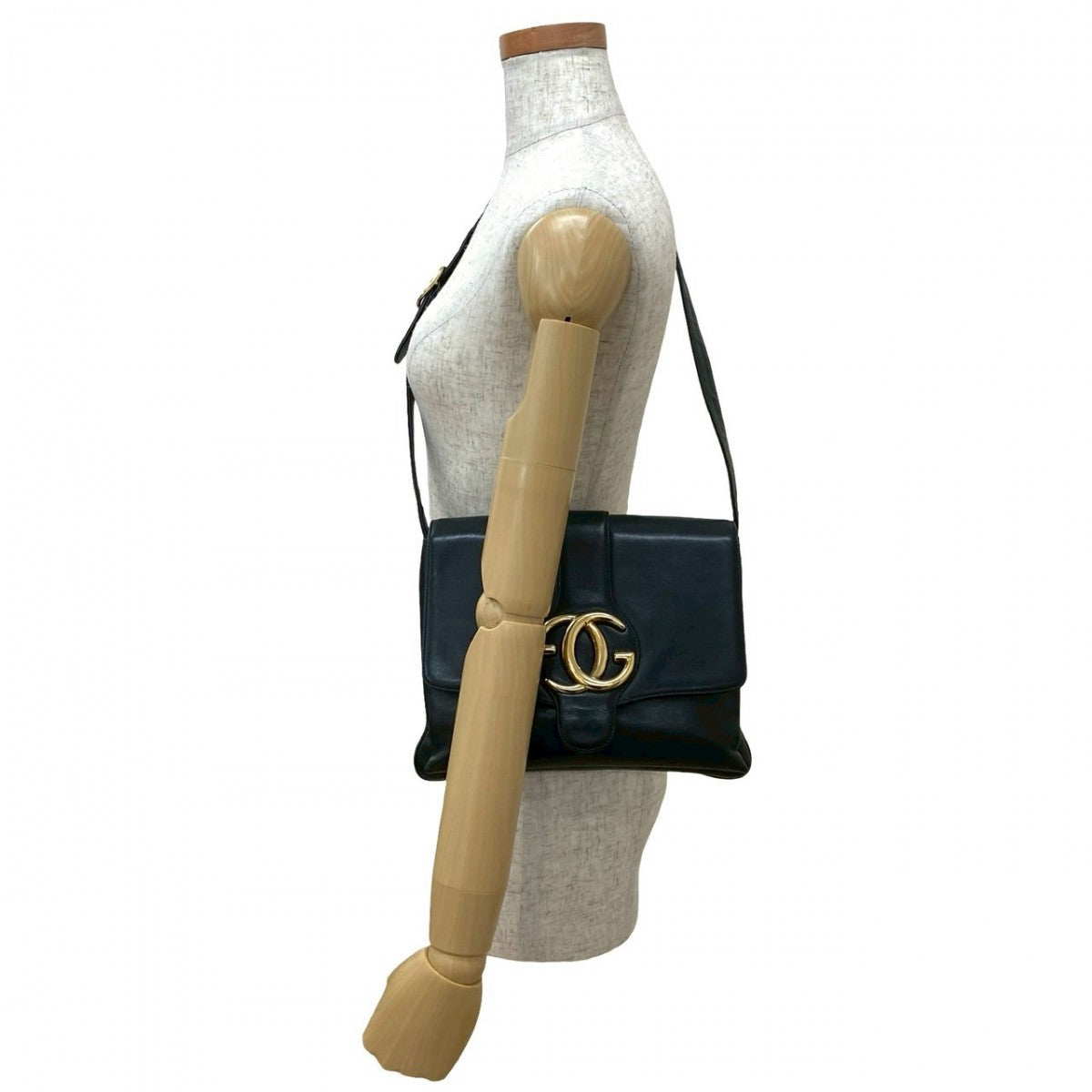 GUCCI Shoulder Bag leather black