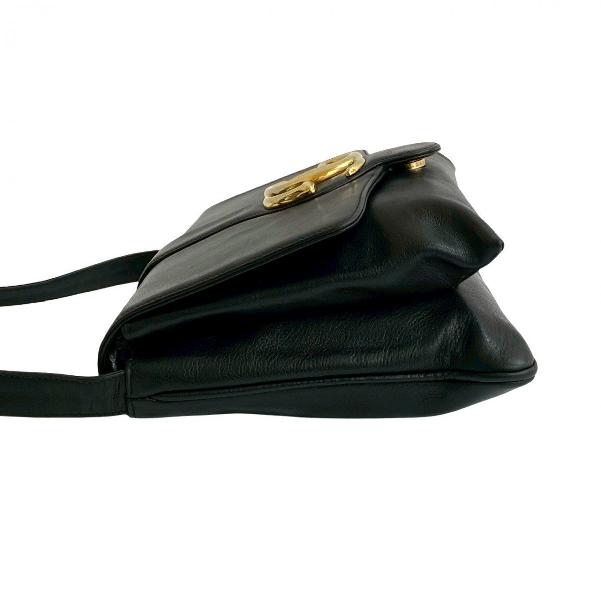 GUCCI Shoulder Bag leather black