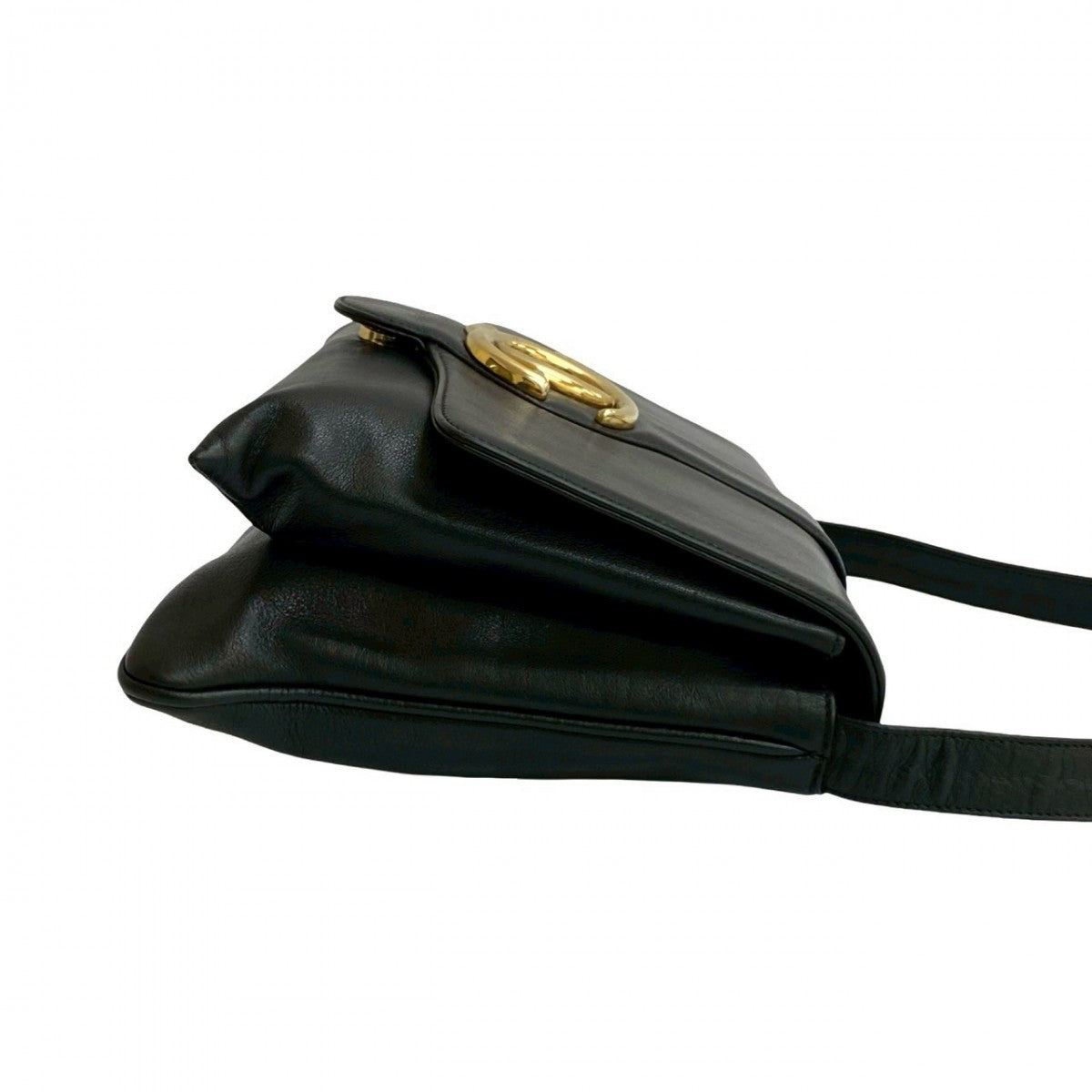 GUCCI Shoulder Bag leather black
